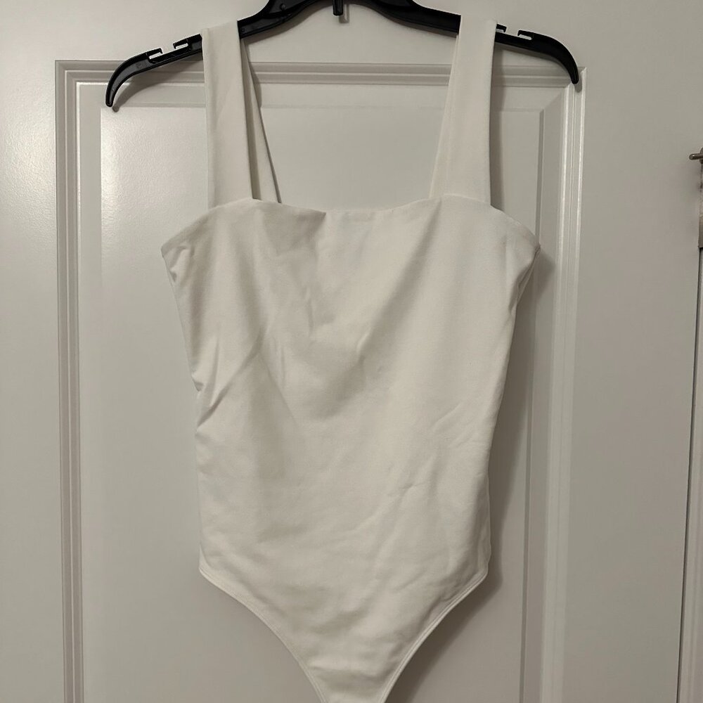 Abercrombie & Fitch Square Neck Bodysuit - Soft A&F Collection - Size L